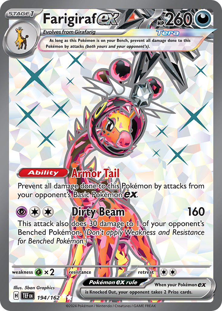 Farigiraf ex – Temporal Forces 194/162 Pokémon card