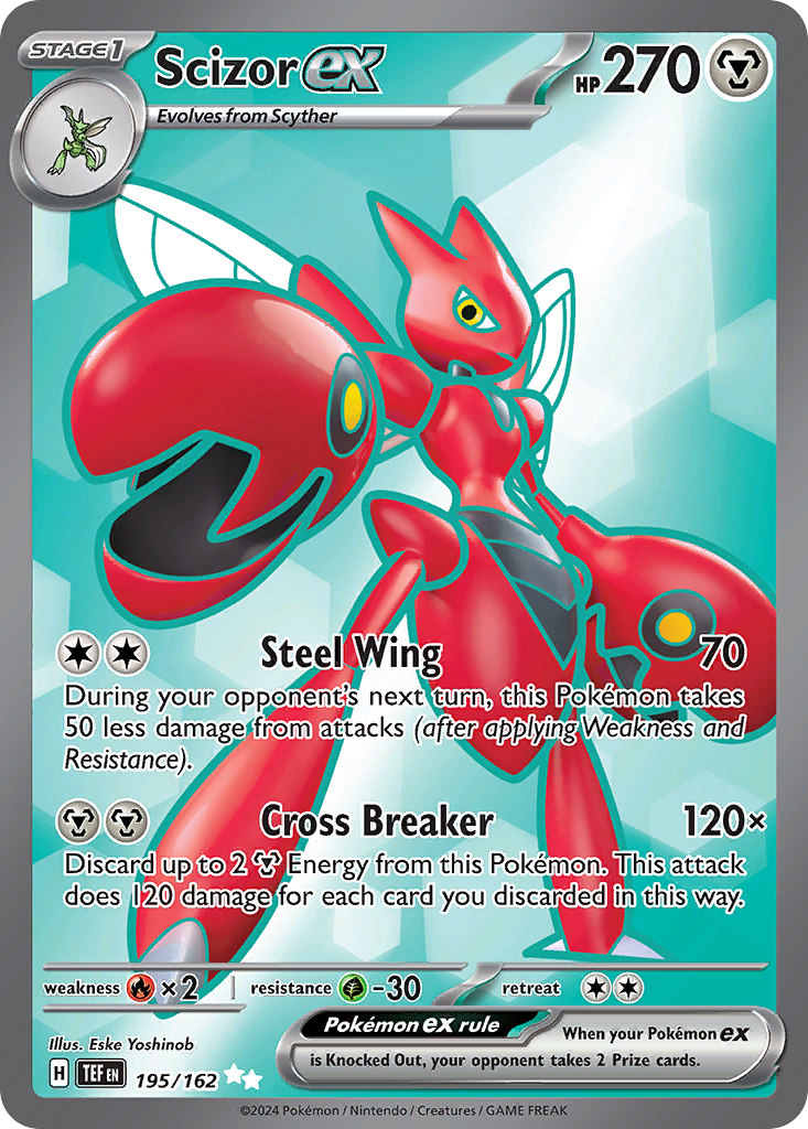 Scizor ex – Temporal Forces 195/162 Pokémon card