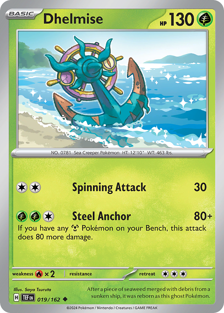 Dhelmise – Temporal Forces 019/162 Pokémon card