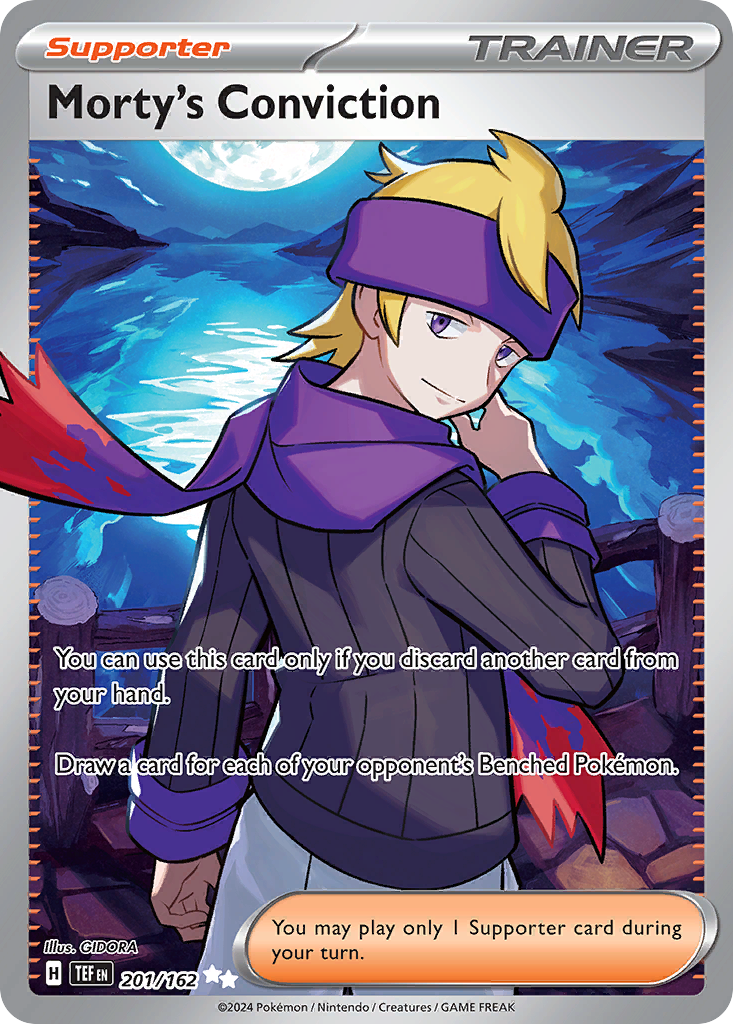 Morty's Conviction – Temporal Forces 201/162 Pokémon card