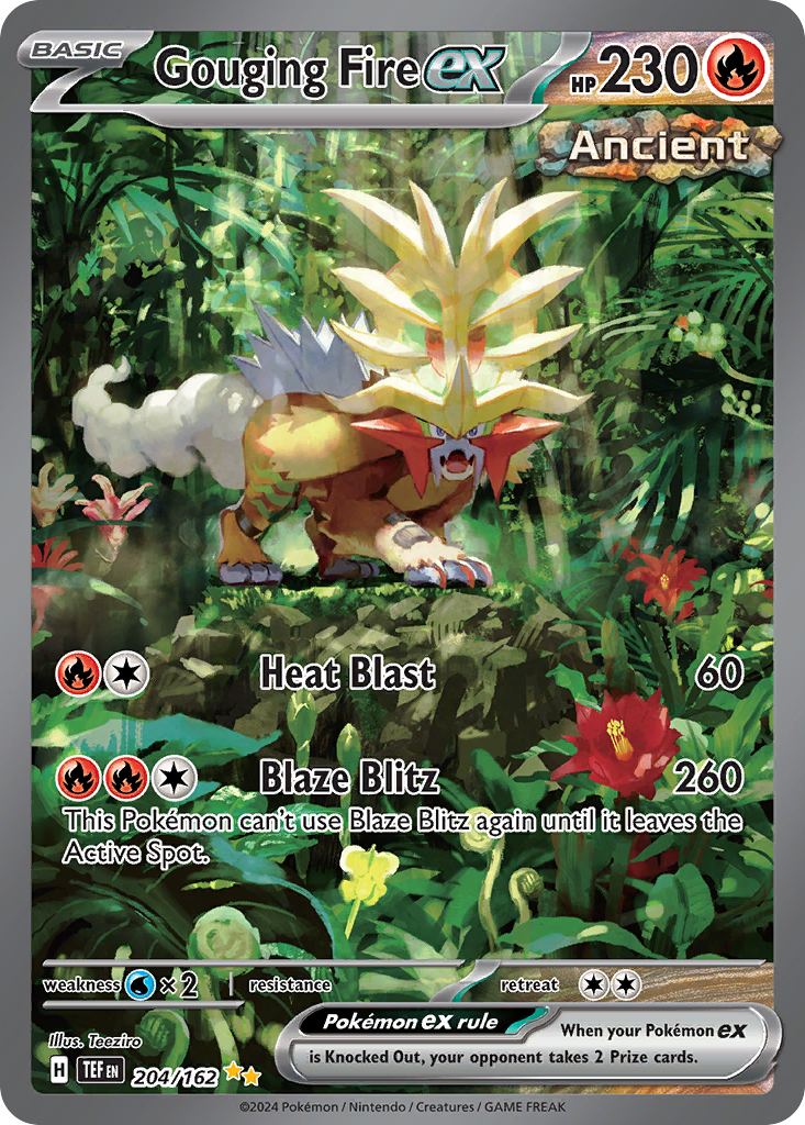 Gouging Fire ex – Temporal Forces 204/162 Pokémon card