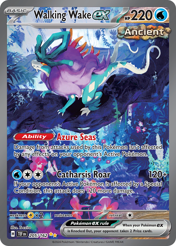 Walking Wake ex – Temporal Forces 205/162 Pokémon card