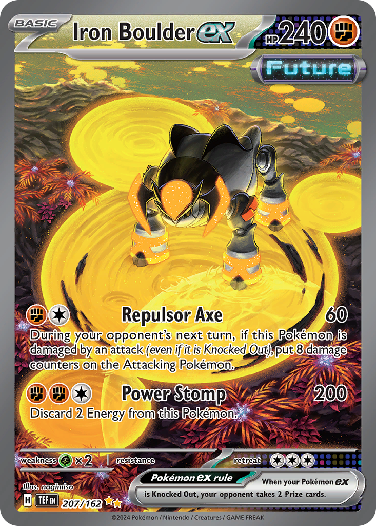 Iron Boulder ex – Temporal Forces 207/162 Pokémon card