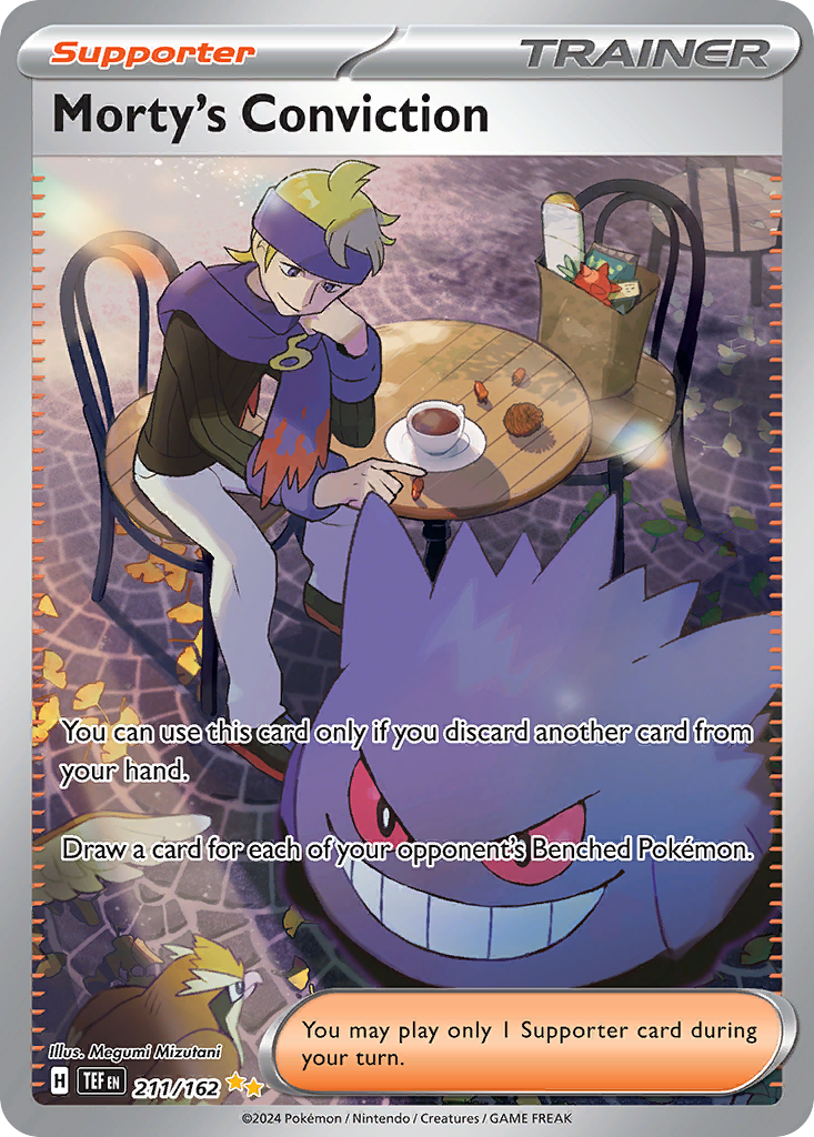 Morty's Conviction – Temporal Forces 211/162 Pokémon card