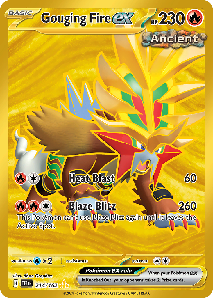 Gouging Fire ex – Temporal Forces 214/162 Pokémon card