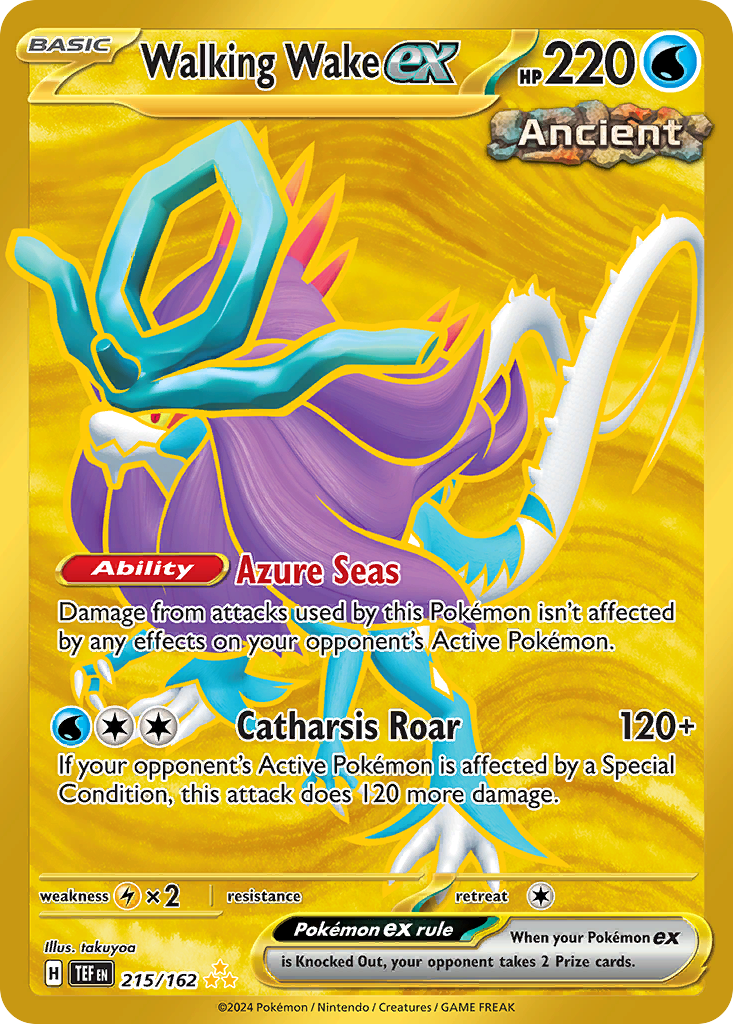 Walking Wake ex – Temporal Forces 215/162 Pokémon card