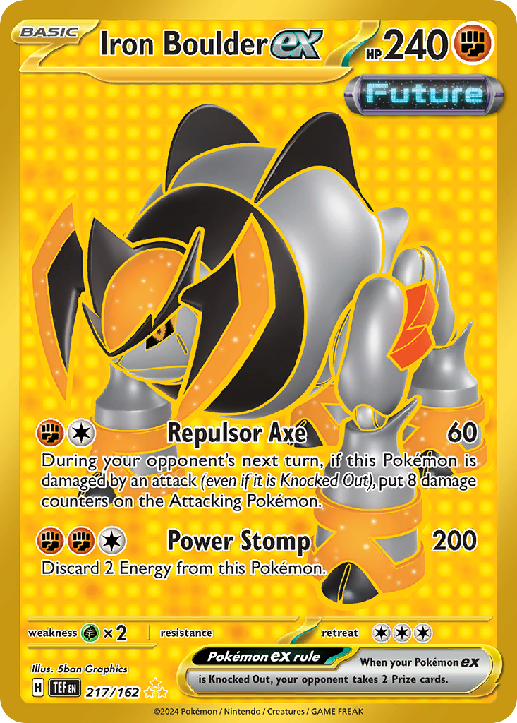 Iron Boulder ex – Temporal Forces 217/162 Pokémon card