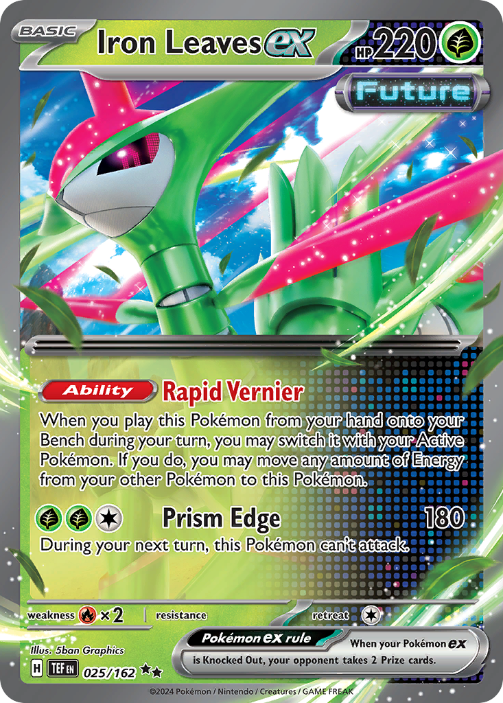 Iron Leaves ex – Temporal Forces 025/162 Pokémon card
