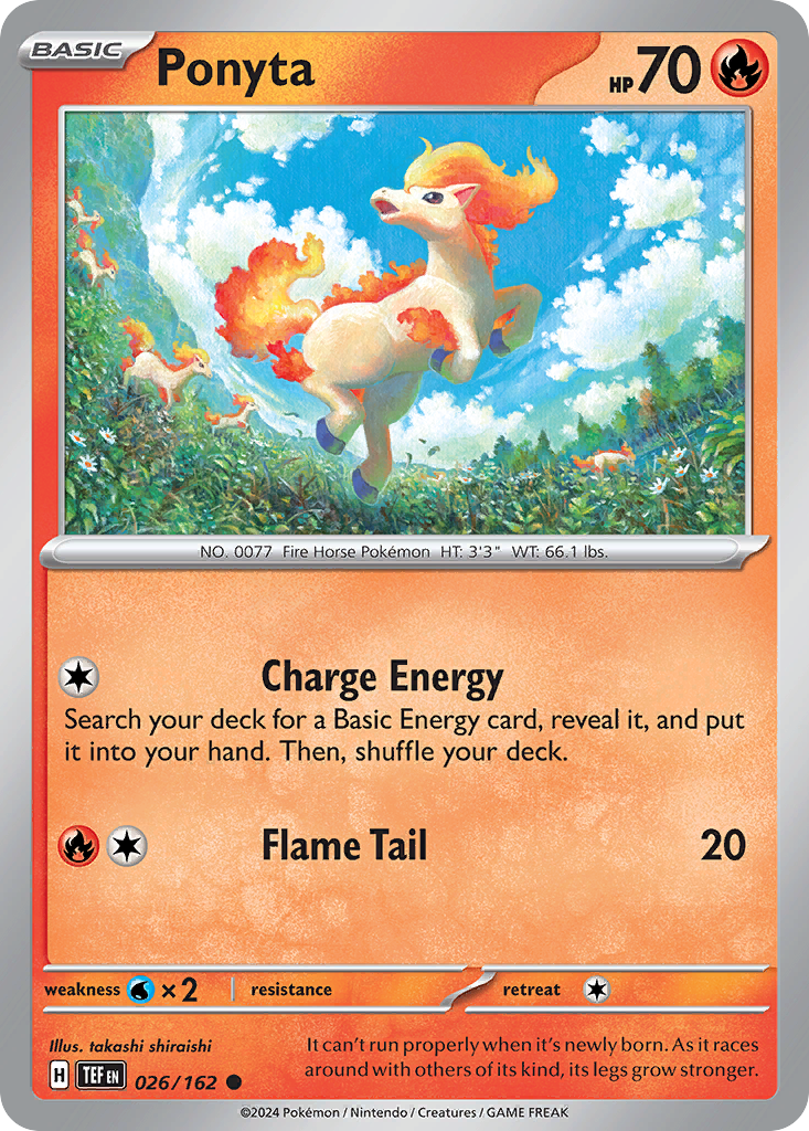 Ponyta – Temporal Forces 026/162 Pokémon card