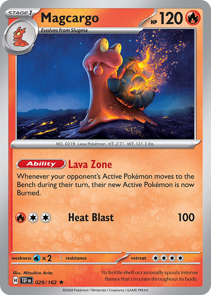 Magcargo – Temporal Forces 029/162 Pokémon card