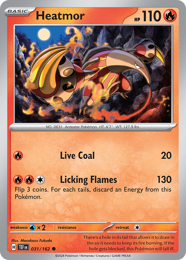 Heatmor – Temporal Forces 031/162 Pokémon card
