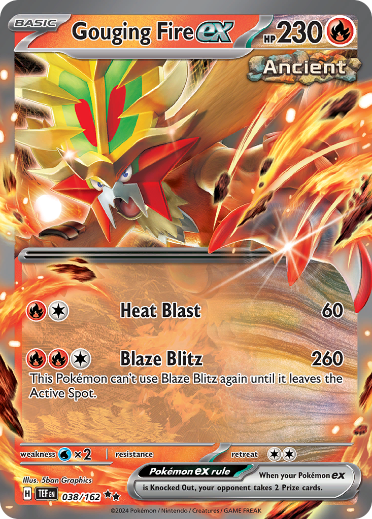 Gouging Fire ex – Temporal Forces 038/162 Pokémon card