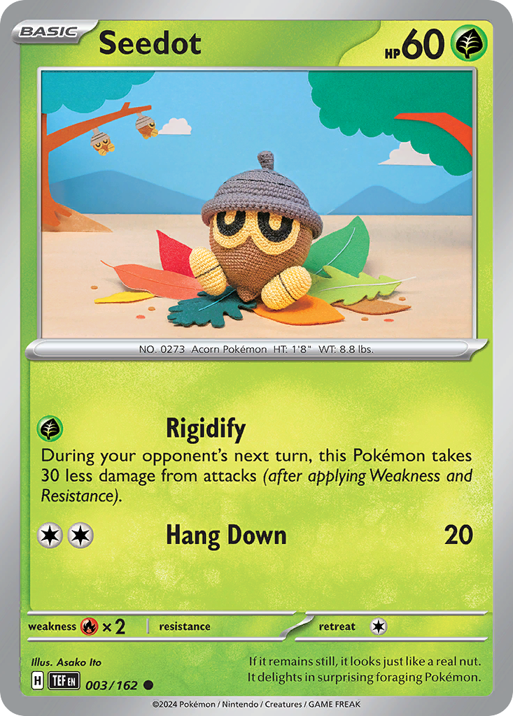 Seedot – Temporal Forces 003/162 Pokémon card