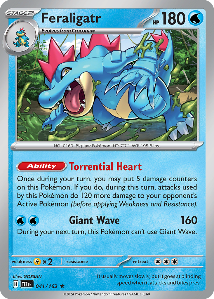 Feraligatr – Temporal Forces 041/162 Pokémon card