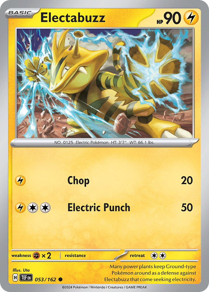 Electabuzz – Temporal Forces 053/162 Pokémon card
