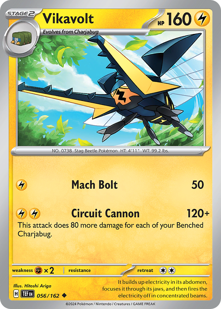 Vikavolt – Temporal Forces 056/162 Pokémon card