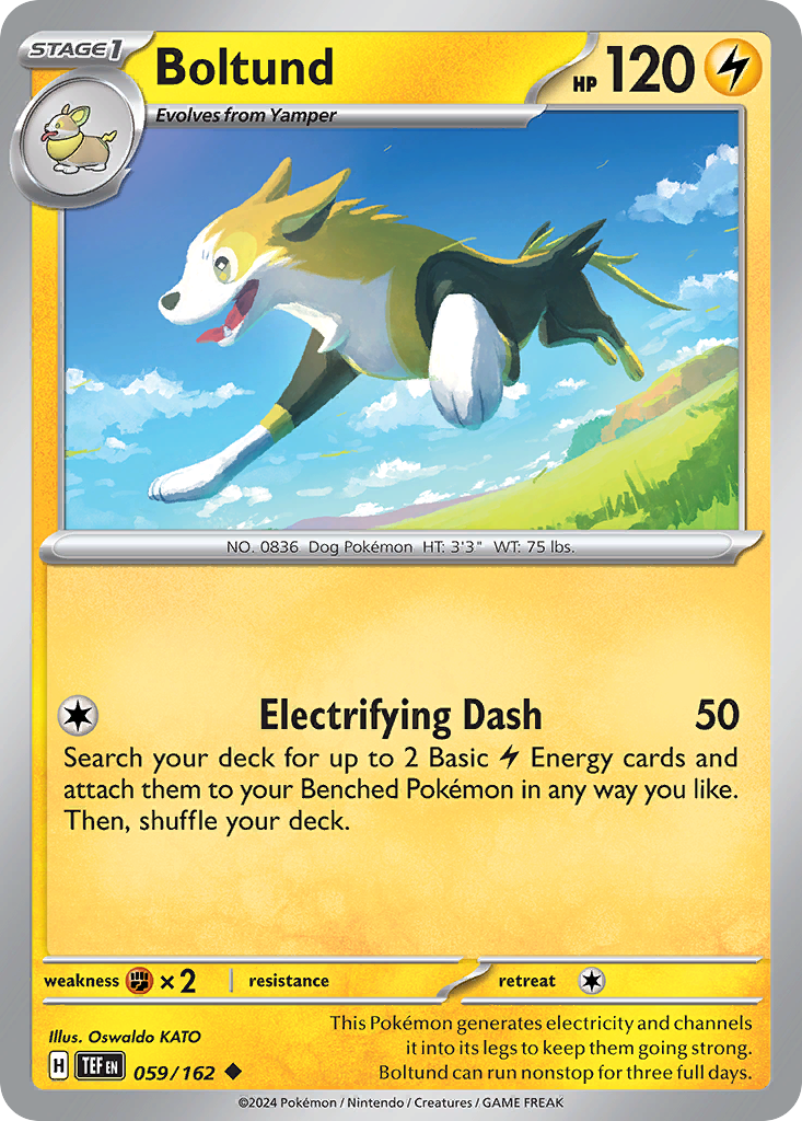 Boltund – Temporal Forces 059/162 Pokémon card