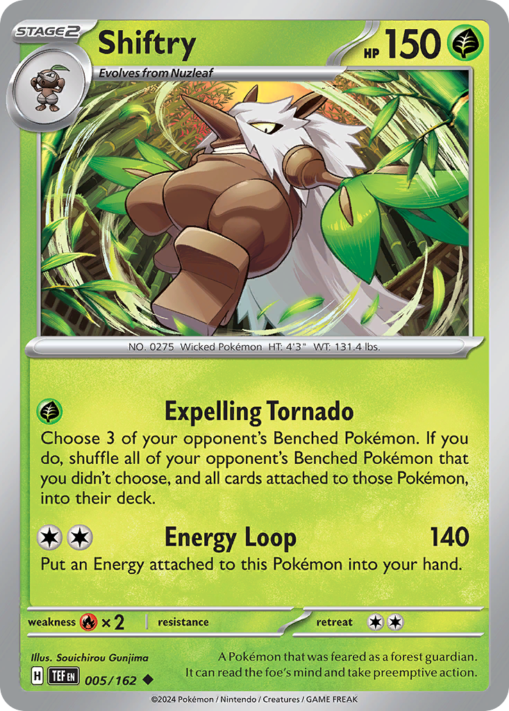 Shiftry – Temporal Forces 005/162 Pokémon card