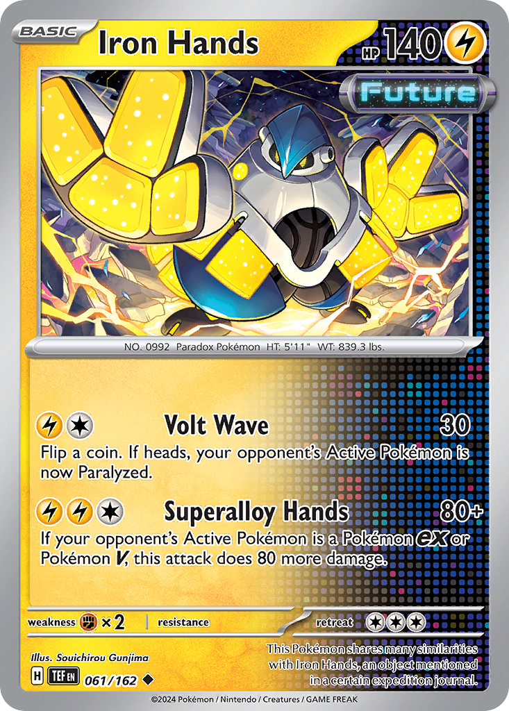 Iron Hands – Temporal Forces 061/162 Pokémon card
