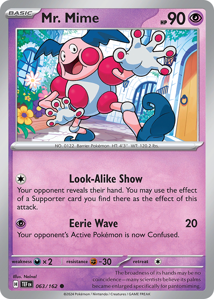 Mr. Mime – Temporal Forces 063/162 Pokémon card
