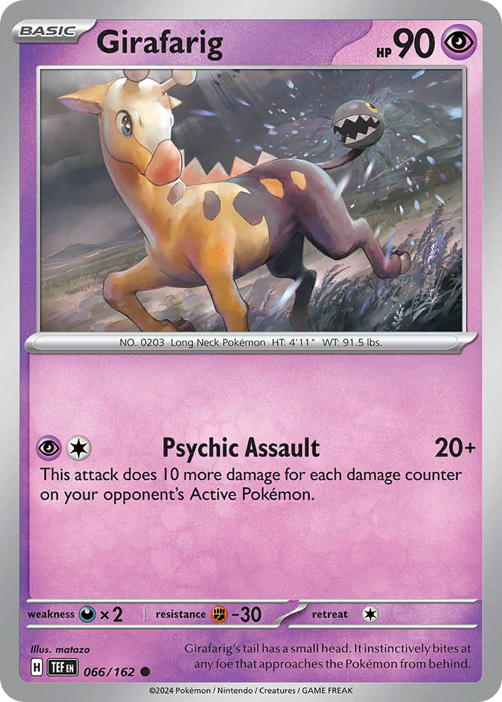 Girafarig – Temporal Forces 066/162 Pokémon card