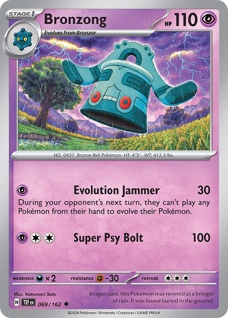 Bronzong – Temporal Forces 069/162 Pokémon card