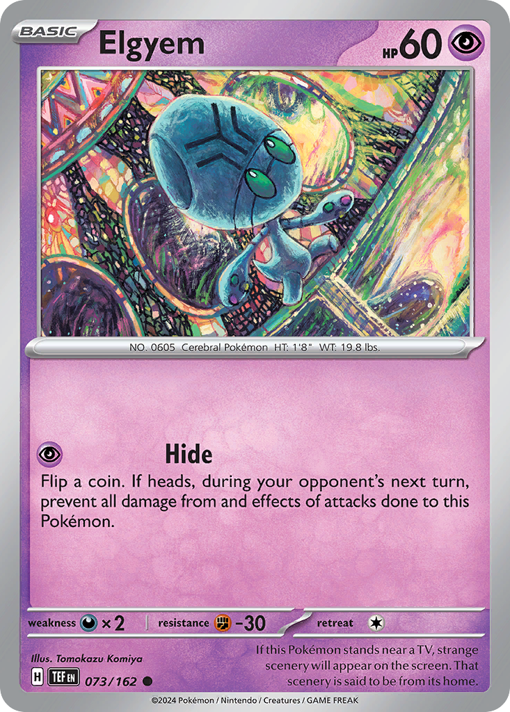 Elgyem – Temporal Forces 073/162 Pokémon card