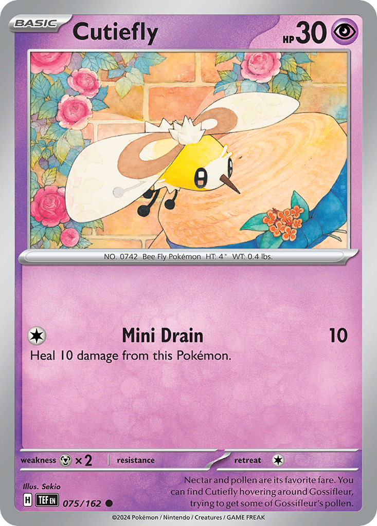 Cutiefly – Temporal Forces 075/162 Pokémon card