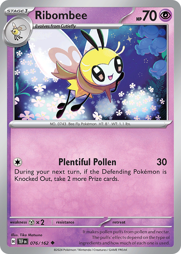 Ribombee – Temporal Forces 076/162 Pokémon card