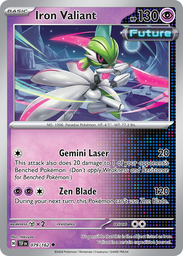 Iron Valiant – Temporal Forces 079/162 Pokémon card