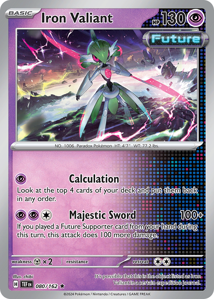 Iron Valiant – Temporal Forces 080/162 Pokémon card