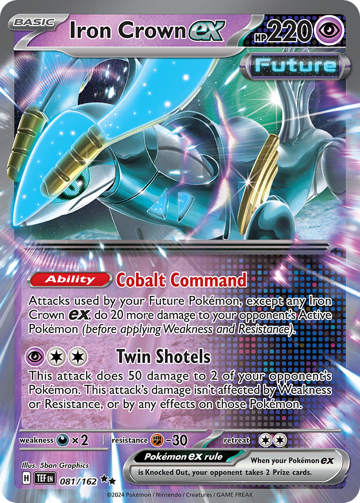 Iron Crown ex – Temporal Forces 081/162 Pokémon card