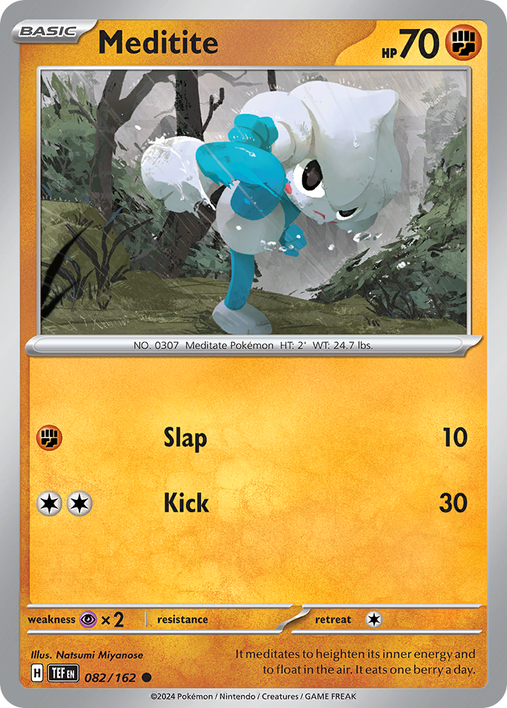 Meditite – Temporal Forces 082/162 Pokémon card