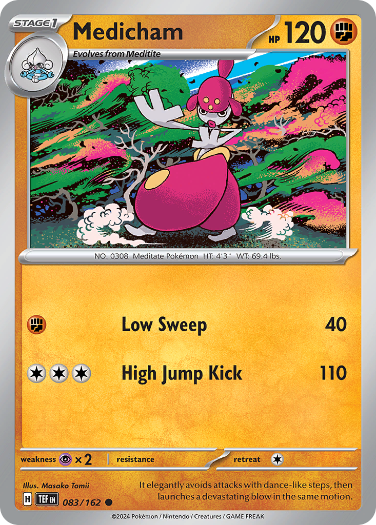 Medicham – Temporal Forces 083/162 Pokémon card