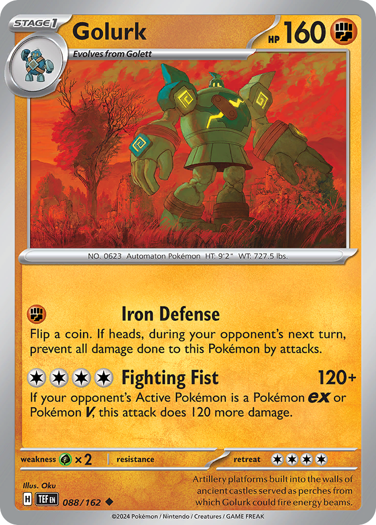 Golurk – Temporal Forces 088/162 Pokémon card