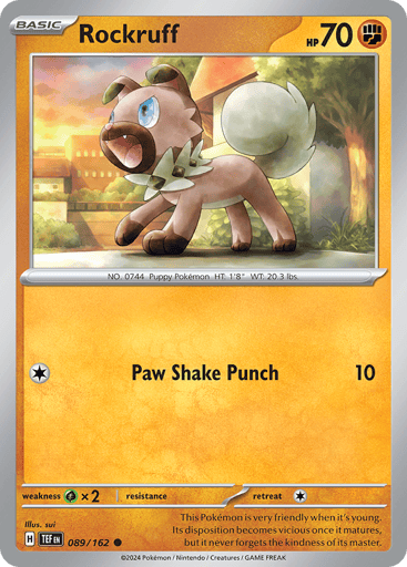 Rockruff - Temporal Forces 89