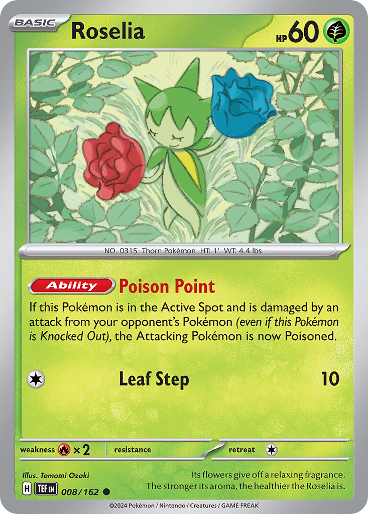 Roselia – Temporal Forces 008/162 Pokémon card