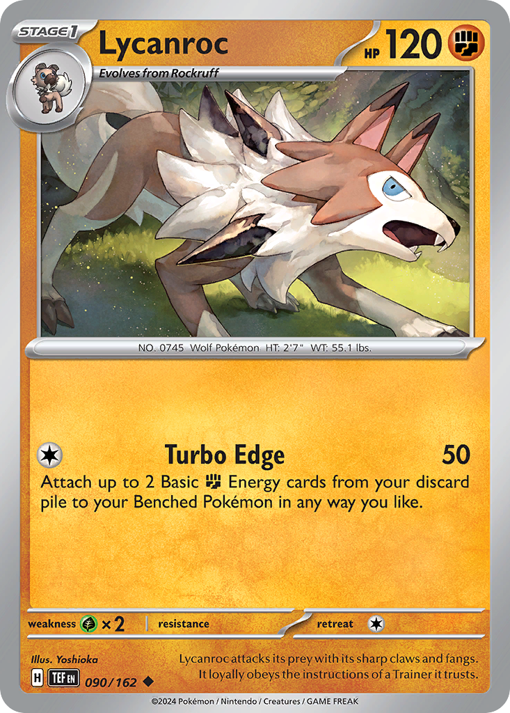 Lycanroc – Temporal Forces 090/162 Pokémon card