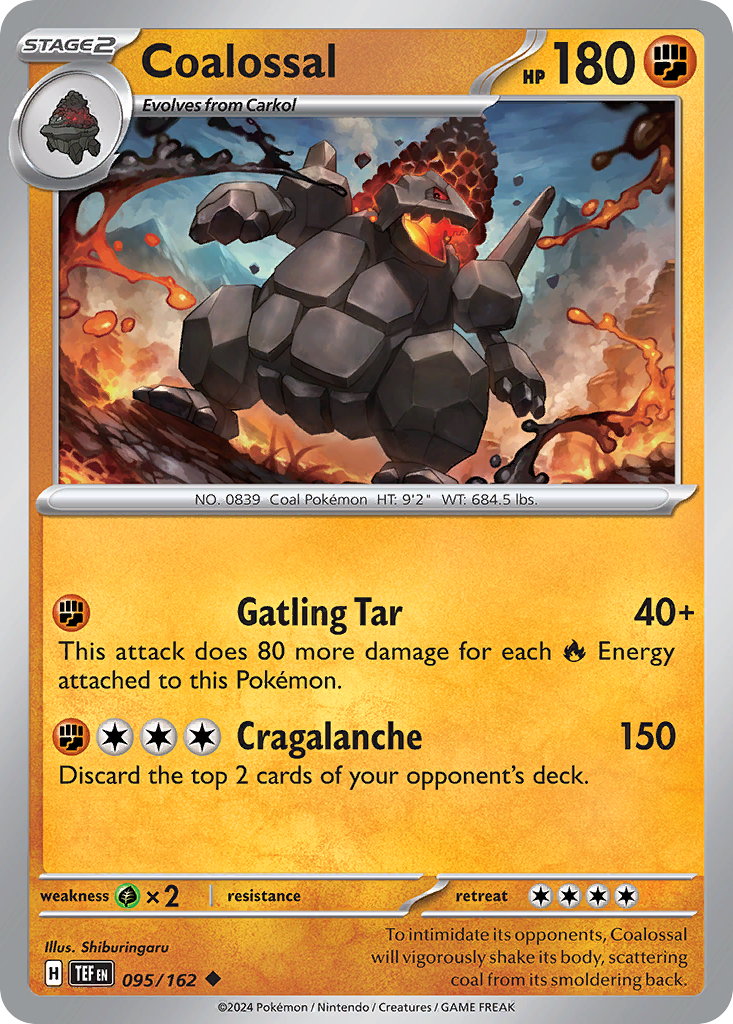 Coalossal – Temporal Forces 095/162 Pokémon card