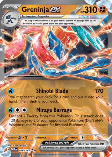 Greninja ex - Twilight Masquerade 106