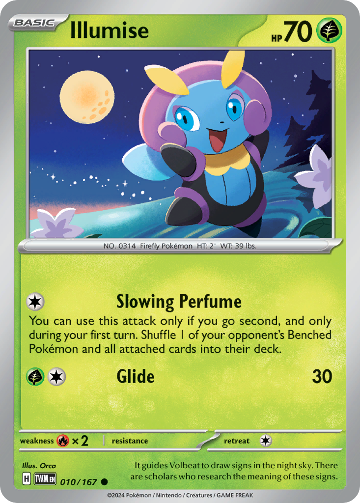 Illumise – Twilight Masquerade 010/167 Pokémon card