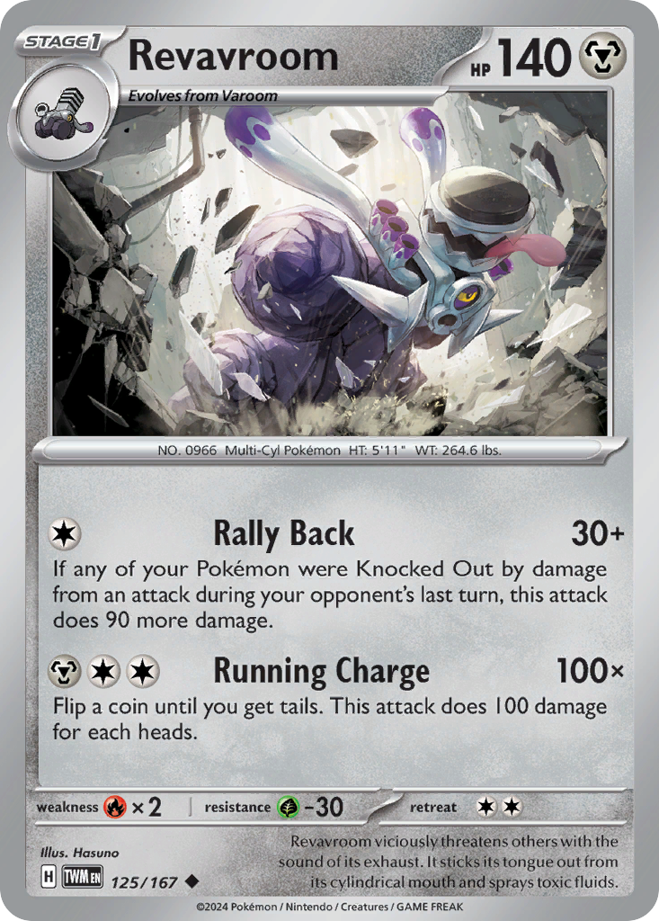 Revavroom – Twilight Masquerade 125/167 Pokémon card