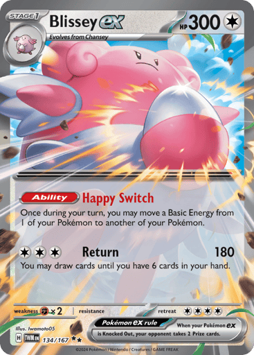 Blissey ex - Twilight Masquerade 134