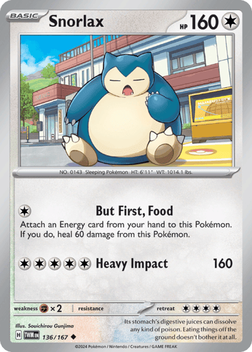 Snorlax - Twilight Masquerade 136