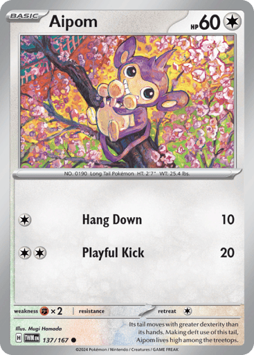 Aipom - Twilight Masquerade 137