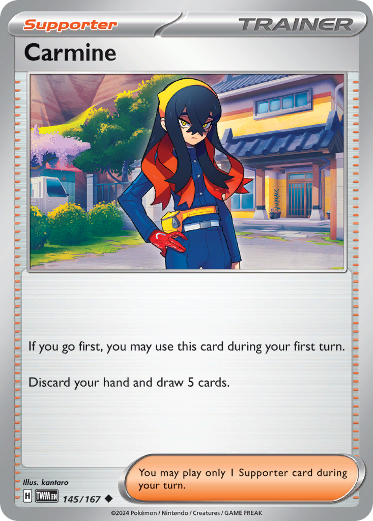 Carmine – Twilight Masquerade 145/167 Pokémon card
