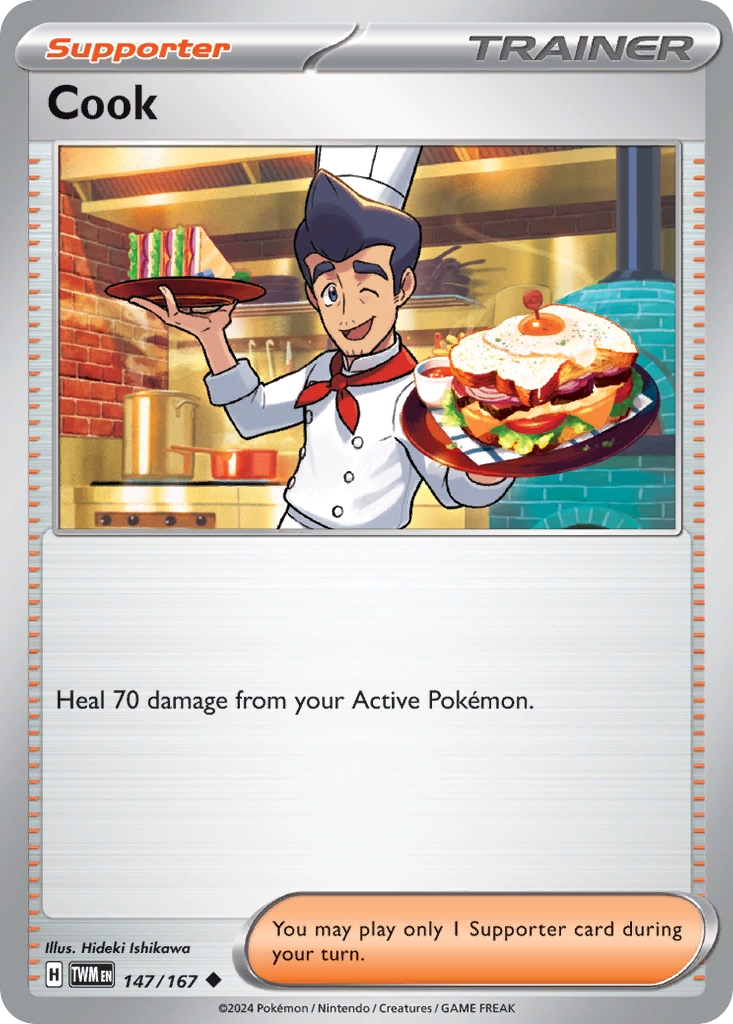 Cook – Twilight Masquerade 147/167 Pokémon card