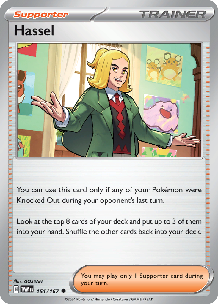 Hassel – Twilight Masquerade 151/167 Pokémon card