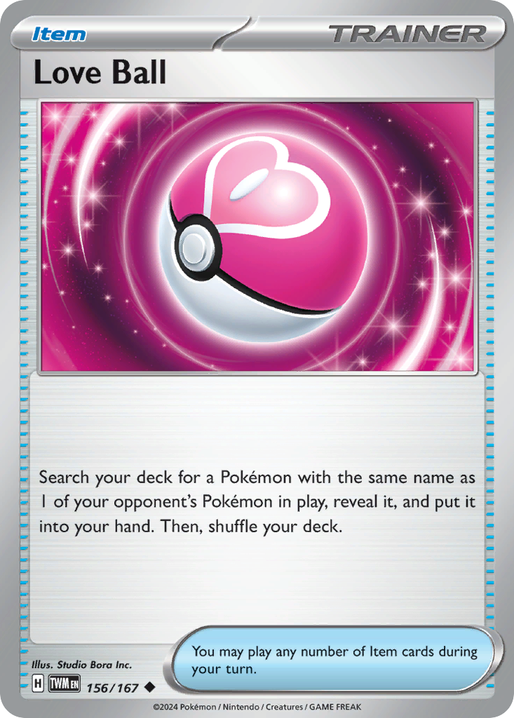 Love Ball – Twilight Masquerade 156/167 Pokémon card