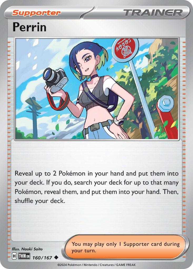 Perrin – Twilight Masquerade 160/167 Pokémon card